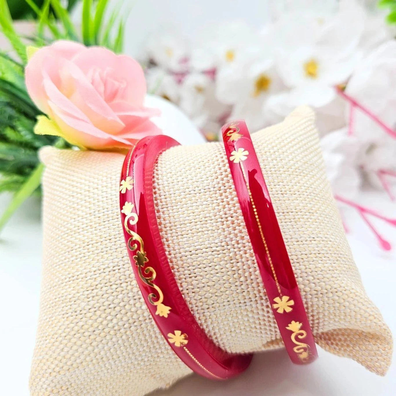 Premium 22KT (916) Gold Handmade Pola Bangles | Light Weight Daily Wear