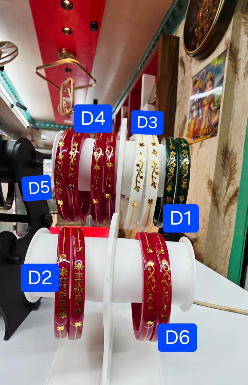Premium 22KT (916) Gold Handmade Pola Bangles | Light Weight Daily Wear