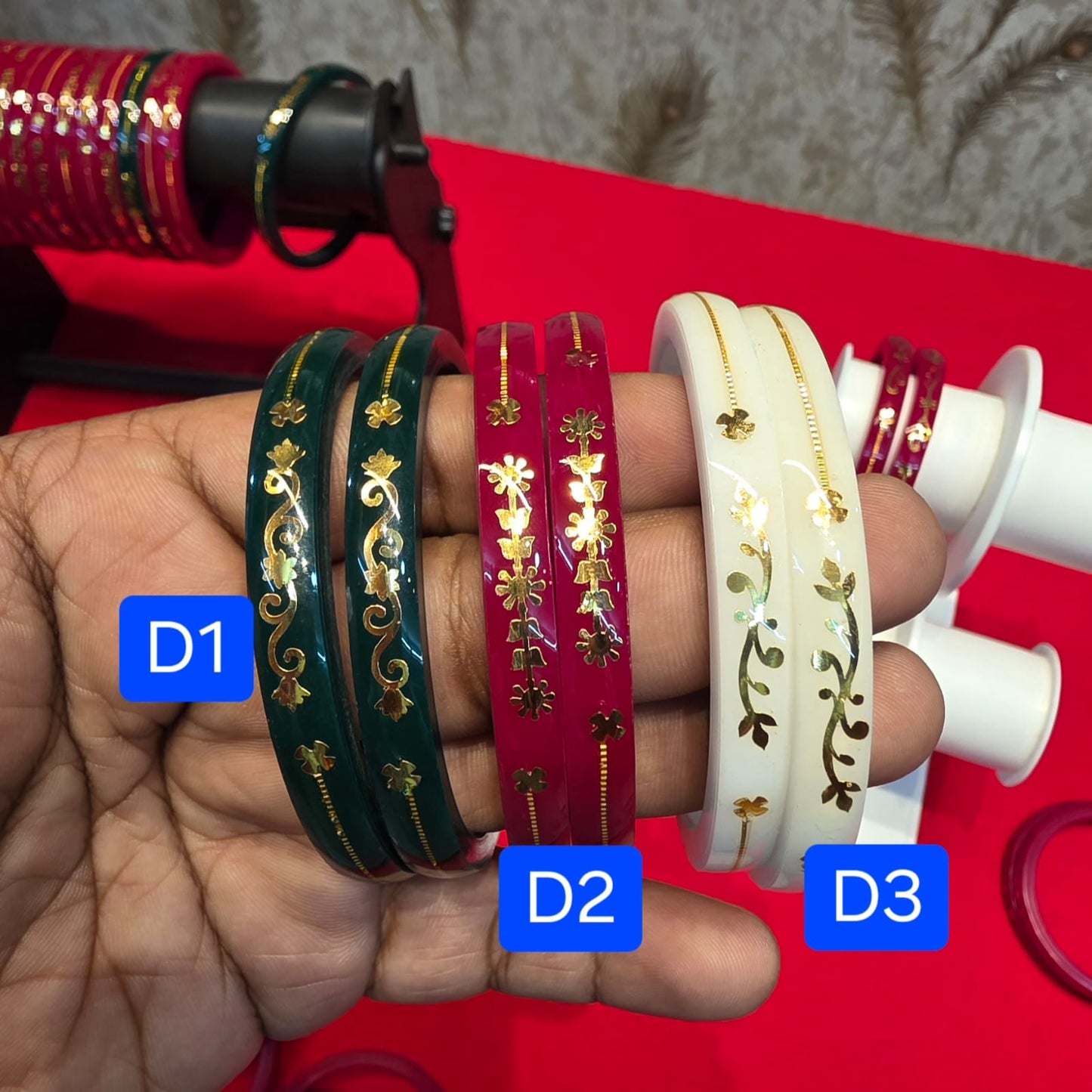 Premium 22KT (916) Gold Handmade Pola Bangles | Light Weight Daily Wear
