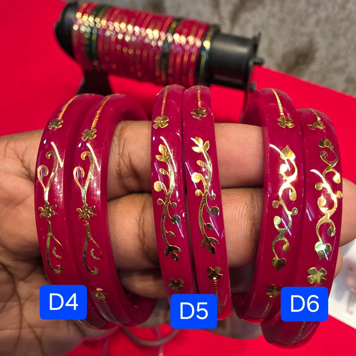 Premium 22KT (916) Gold Handmade Pola Bangles | Light Weight Daily Wear